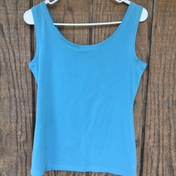 Free Blue Cotton Tank Top New With Tags - Picture 2 of 7